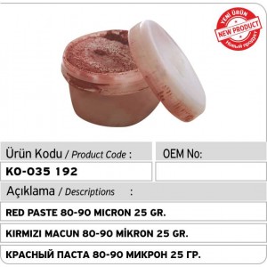 Красная паста  80-90 Микрон 25 гр.