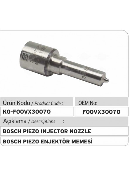 F00VX30070 Распылитель форсунки Bosch Piezo