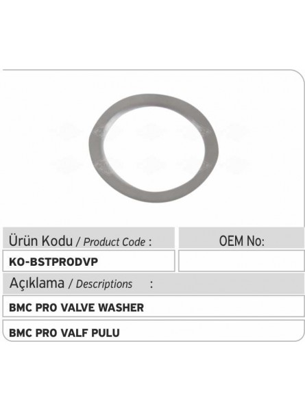 BMC PRO ШАЙБА КЛАПАНА 
