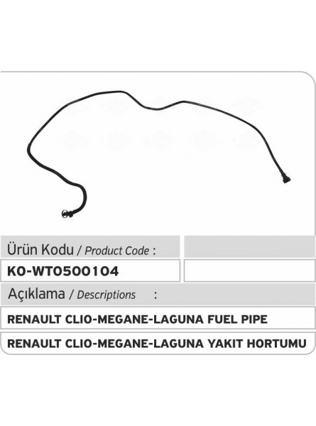 8200139172 7700113964 Renault Clio - Megane - Laguna Топливная трубка 