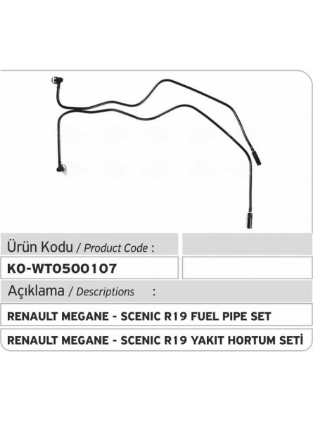 7700273714 Renault Megane - Scenic - R19 Комплект топливных труб