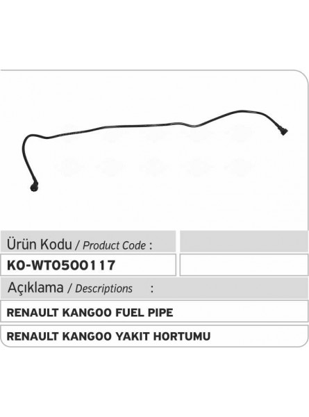 Топливопровод 7700412113 7700426123 8200116407 Renault Clio - Kangoo - Twingo 