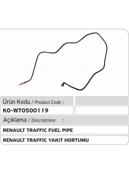 Топливопровод 8200505335 Renault Traffic