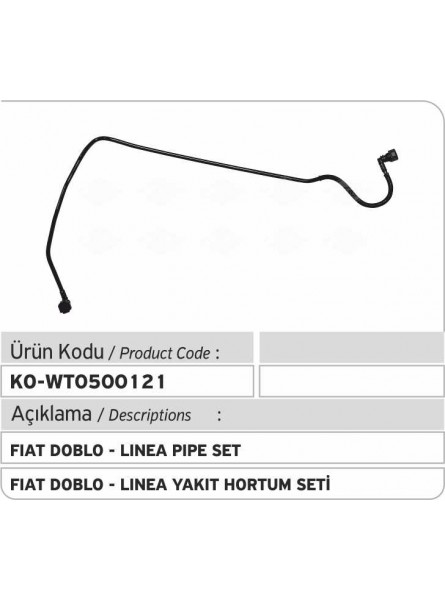 Комплект трубок 51873181** Fiat Doblo - Linea 