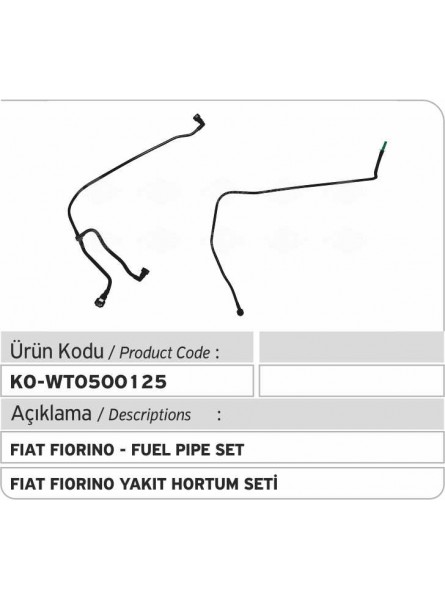 Комплект трубок 51782245 Fiat Fiorino