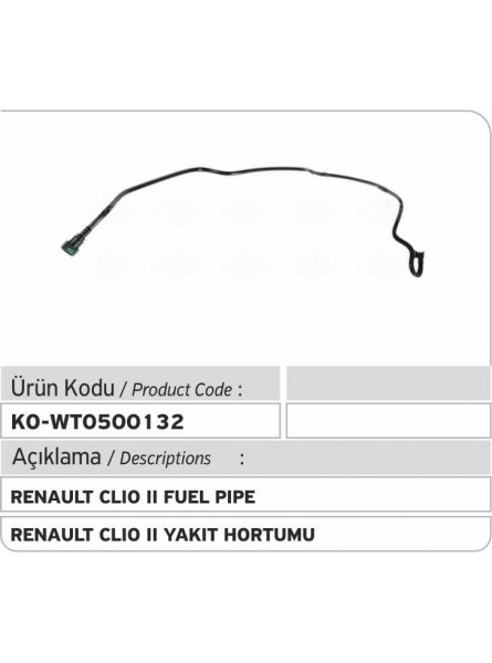 Топливопровод 8200139173 8200199858 8200493228 Renault Clio II 