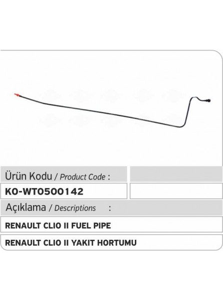 Топливопровод 7700418197 8200722197 8200912632 Renault Clio II