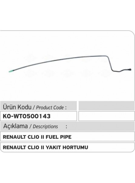 Топливопровод 7700418200 8200722196 8200912625 Renault Clio II