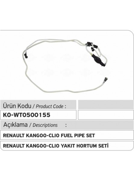 Комплект трубок 7700115859 7700113176 Renault Clio - Kangoo