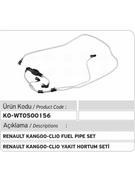 Комплект трубок 7700113514 Renault Clio - Kangoo