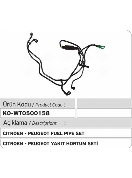 Комплект трубок 1574W2 Citroen - Peugeot