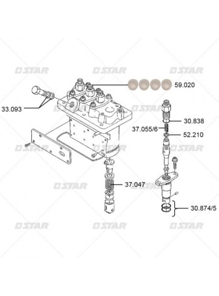 Ремкомплект  ZEXEL 4CYL KUBOTA