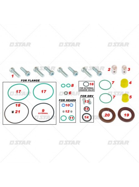 Ремкомплект C/R SIEMENS RENAULT/OPEL Насос A2C80584700