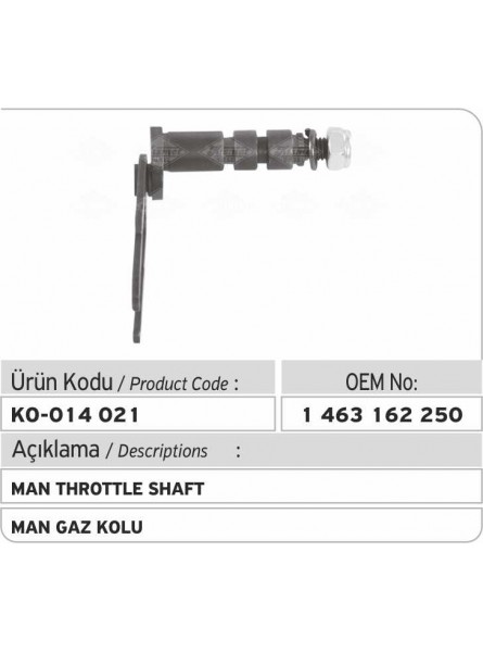 Ось газа 1463162250  (MAN)