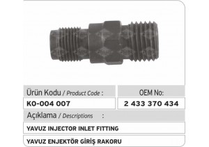 2433370434 Yavuz Enjektör Giriş Rakoru