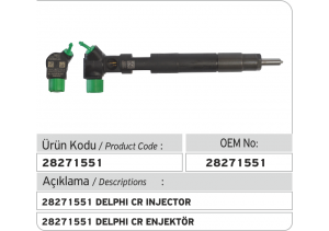 28271551 Delphi CR Enjektör