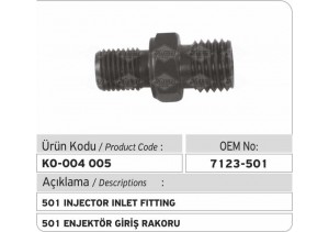7123-501 Enjektör Giriş Rakoru