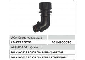 F01M100878 Bosch CP1 Pompa Geri Dönüş Plastiği 