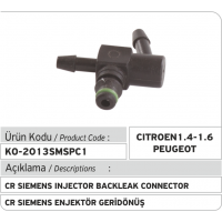 Пластиковый соединитель  обратки (Тип1) форсунки  Siemens Common Rail 