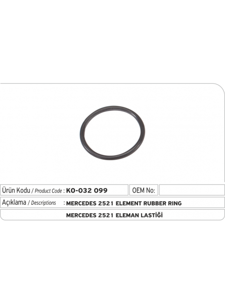 Элемент уплотнительной резины Mercedes 2521