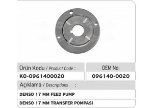 096140-0020 Denso 17 mm Transfer Pompası