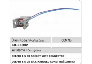 Delphi 1.5 Common Rail Enjektör Kablolu Soket Bağlantısı