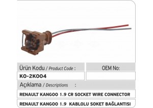 Renault Kangoo 1.9 Enjektör Kablolu Soket Bağlantı Plastiği
