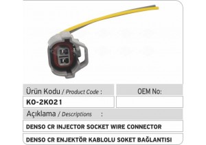 Denso Common Rail Enjektör Kablolu Soket Bağlantısı