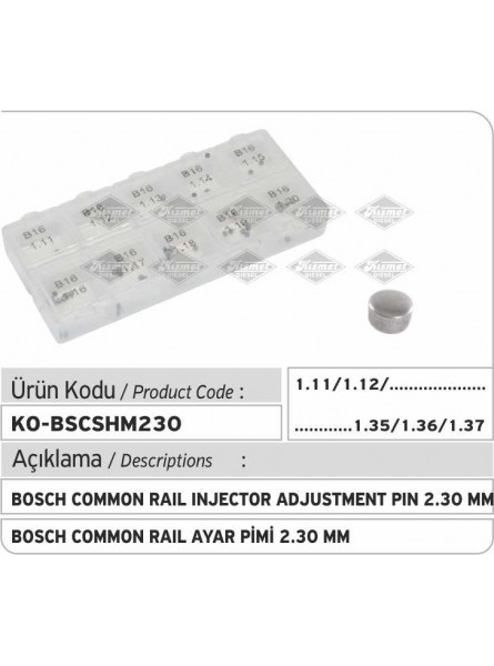 КОМПЛЕКТ ШАЙБ ФОРСУНКИ  Q 2.30 mm Bosch Common Rail 