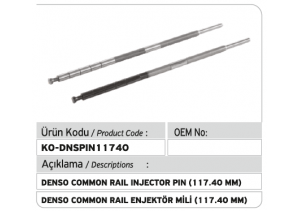 Denso Common Rail Enjektör Mili 117.40 mm