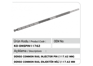 Denso Common Rail Enjektör Mili 117.62 mm