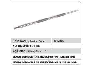 Denso Common Rail Enjektör Mili 125.88 mm