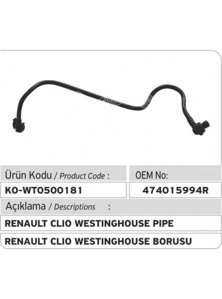 Трубка Renault Clio Westinghouse