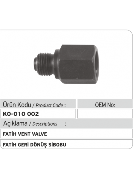 Вентиляционный штуцер Fatih 