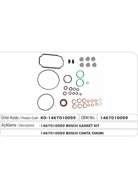 Комплект прокладок 1467010059 Bosch
